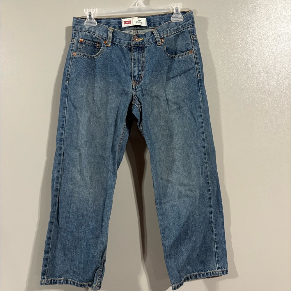 Boys Levi's Classic Straight Blue Jeans